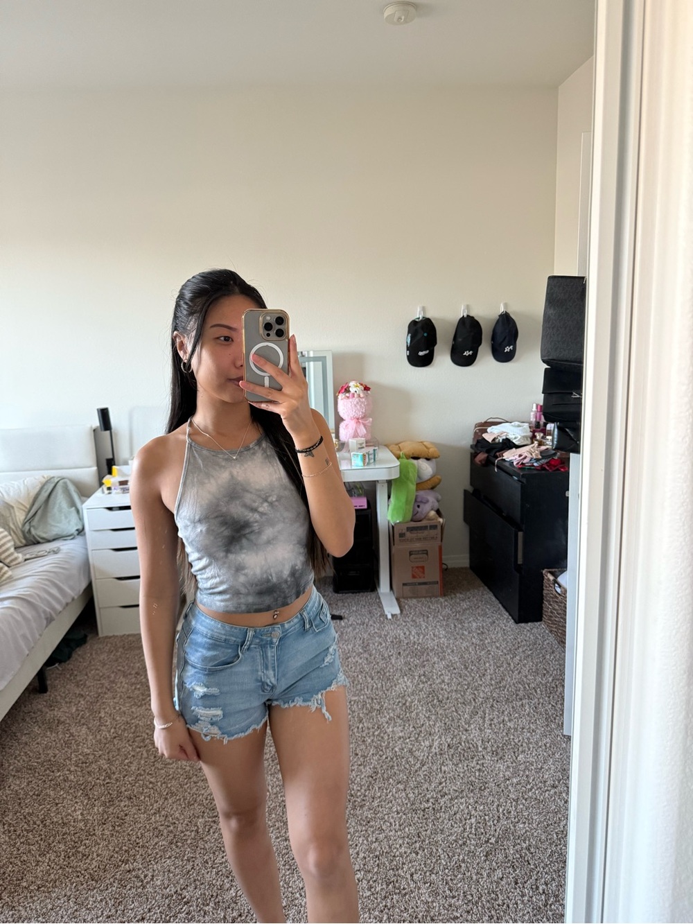 Brandy Melville tiedye halter top